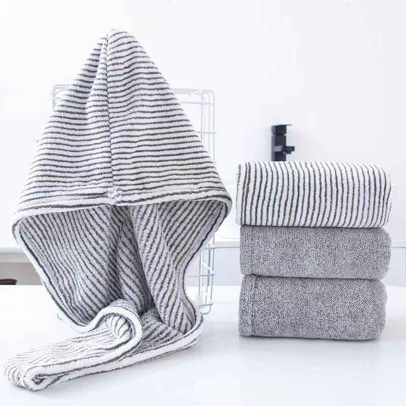 Wholesale Gray Bamboo Charcoal Drying Hair Cap