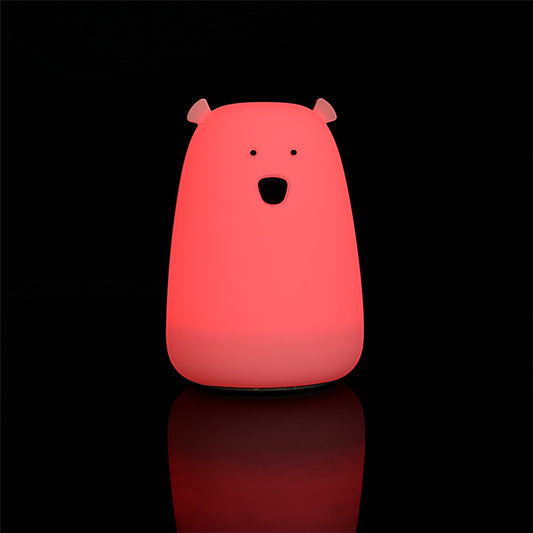 Smiling Bear USB Color Changing Silicone Night Light